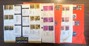 5 RARE Vintage DECCA RECORDS paper sleeves 1960s various genres /artists CHEAP!! - Picture 1 of 1