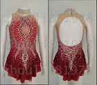 Competition Figure Skating Dress Girls Ice Skating Dresses Custom red dyeing