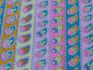 Kaffe Fassett PAISLEY STRIPE BLUE GP32 13" X WOF original issue - Picture 1 of 7