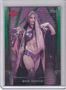 EVA MARIE (Rare! GREEN Parallel #'d/50) 2021 Topps WWE Divas Undisputed #12