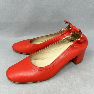 Everlane Women's The Day Heel Pumps Red Shoes Sz 6.5 - Picture 1 of 14