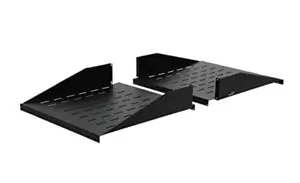 Navepoint 19 Inch Center Weight Relay Rack Mount Data Networking Shelf Steel 2U  - Picture 1 of 3