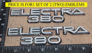BUICK ELECTRA 380 CIRCA '86 METAL EMBLEMS SET OF 2 {5931} - Picture 1 of 11