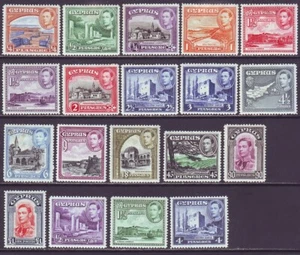 Chipre 1938 SC 143-155, 164-166 MH Juego - Imagen 1 de 3