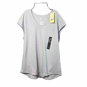 All in Motion women's active wear sz M t-shirt short sleeve scoop neck lavender - Picture 1 of 11
