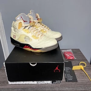 Air Jordan 5 SP x voile blanc cassé homme taille 9,5 DH8565-100 OG BOITE LIVRAISON RAPIDE - Photo 1/10