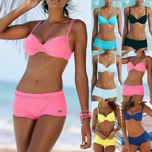 Women Sexy Push Up Bikini Set Summer Swimsuit Beachwear 2 Piece Swimwear Holiday - Picture 1 of 16