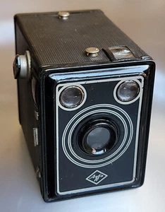 Cámara fotográfica genuina Agfa Box 600 formato medio 120 rollos de colección hecha en Alemania - Imagen 1 de 4