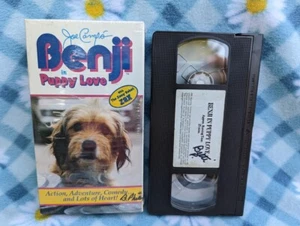 Benji Puppy Love Hero Hugable Dog Story (VHS Movie 1990's) Walt Disney RARE OOP - Picture 1 of 1