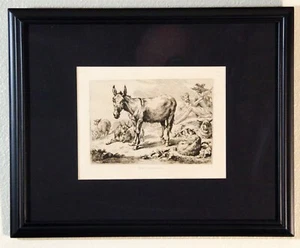 Nicolaes Berchem ,1880, Heliogravure,Hamerton Edition, Matted, Framed,COA - Picture 1 of 3