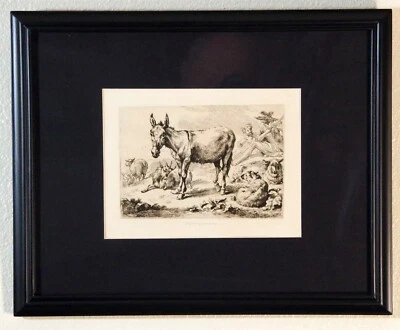 Nicolaes Berchem ,1880, Heliogravure,Hamerton Edition, Matted, Framed,COA - Image 1 of 3