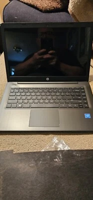 HP Stream 14"inch" (64GB, Intel Celeron N4000, 2.60GHz, 4GB) Laptop - Gray -... - Image 1 of 2