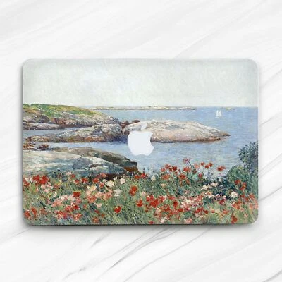 Estuche rígido pintura al óleo paisaje flor marina para Macbook Air 13 Pro 16 13 14 15 Foto 1 de 4