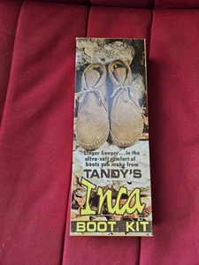 Vintage Tandy Leather Inca Boot Kit & hole punch multi-sized Made In USA - Picture 1 of 2
