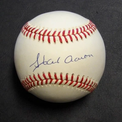 Hank Aaron Signed Rawlings National League Baseball JSA Authenticated - Image 1 of 4