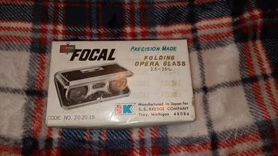 Vintage S. S. Kresge (Kmart) Focal Folding Opera Glass, 2.5 x 25mm Great Condit - Image 1 of 4