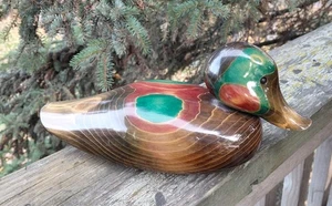 Bundy & Company Wooden Duck Decoy Vintage Signed Made in USA. Ships Free In USA - Picture 1 of 6