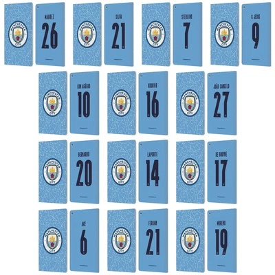 MAN CITY FC 2020/21 PLAYERS HOME KIT GROUP 1 LEATHER BOOK CASE FOR AMAZON FIRE - Image 1 of 4