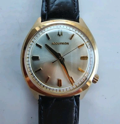 Bulova Accutron 218 N2 1972 Mens Watch Tuning Fork Beautiful Dial Running Well - Image 1 of 4