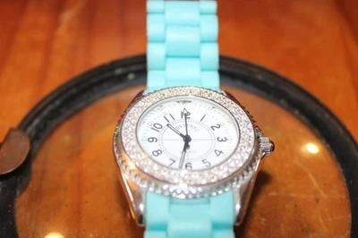 Adrienne Rhinestone Watch Rhinestone Watch Adrienne Vittadini Watch Link Band - Image 1 of 4