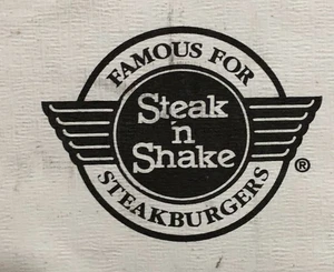 Cappello di carta originale Steak 'n Shake Soda Jerk - uniforme da tavola anni 2010 da collezione - Foto 1 di 7