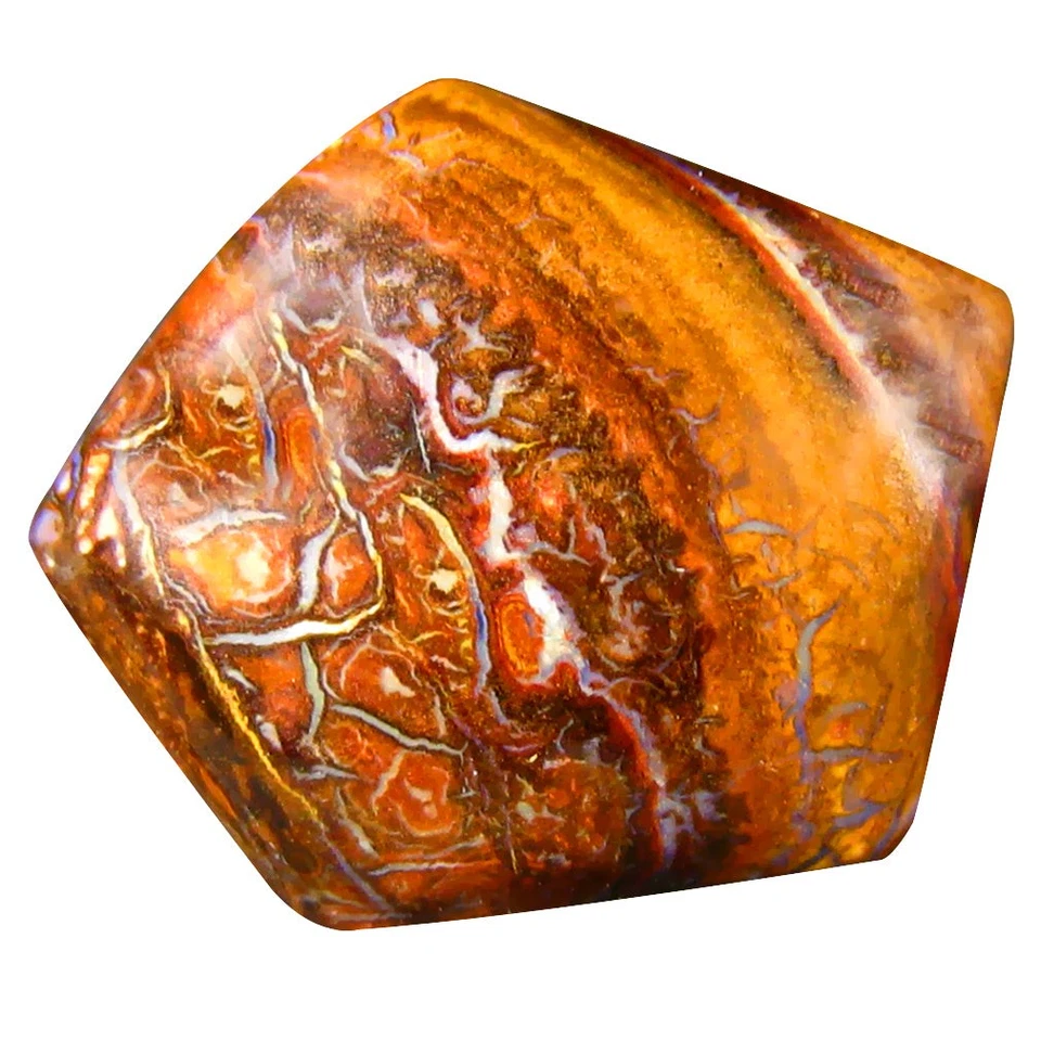 16.75 ct Fancy Cabochon (20.59 x 17.19mm) Australian Koroit Boulder Opal - Image 1 of 1