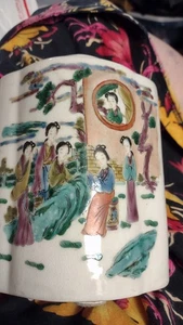 Antigua porcelana asiática china o japonesa??? Hermosa obra de arte - Imagen 1 de 6