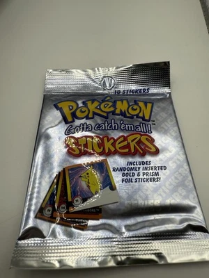 Pokémon Stickers Series 1 – Lote de 34 Booster Packs Selados – Vintage 1999 Artbox - Imagem 1 de 3