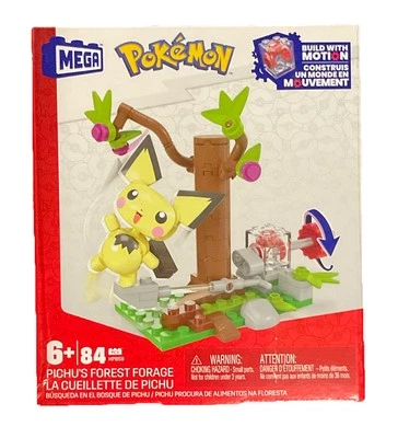 MEGA Pokemon Adventure Builder Pichu's Forest Forrage Build With Motion - Imagem 1 de 4