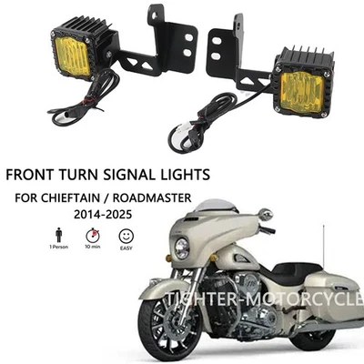 Luces LED laterales de carenado para Indian Chieftain Limited 2017-2025 Foto 1 de 4