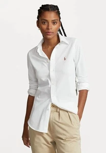 BNWT POLO Woman’s Ralph Lauren White Heidi Oxford Shirt Size Medium UK 12 - Picture 1 of 8