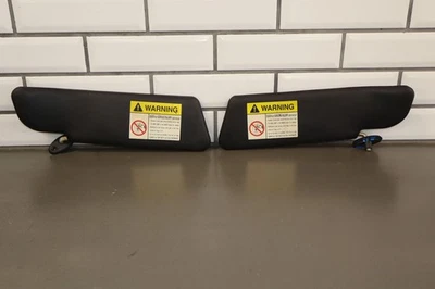 00-03 Mazda Miata NB Par Parasoles LH&RH Negro Vidrio Limpio *Ver Fotos* Foto 1 de 4