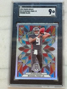 2024 PANINI MOSAIC STAINED GLASS - Michael Penix Jr -  #SG-24 - PSA 9 - Picture 1 of 2