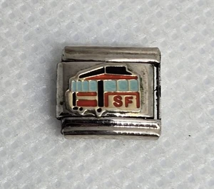 San Francisco SF Cable Car italienisches Bettelarmband Glieder Reise Souvenir - Bild 1 von 2