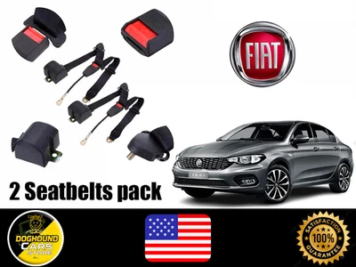For All Fiat 2 Car Seat Belts Front Seats High Quality Easy to Install - Image 1 of 4
