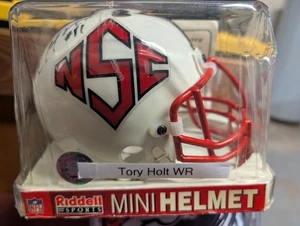 Torry Holt NSC North Carolina St autographed signed mini helmet coa - Picture 1 of 4