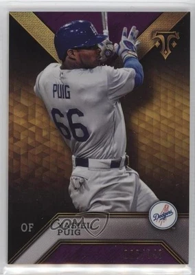 2016 Topps Triple Threads Amethyst /340 Yasiel Puig #20 - Image 1 of 2