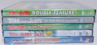 Tom and Jerry 5 NEW DVDs Gene Deitch Collection Original Movies Classic Episodes - Image 1 of 4