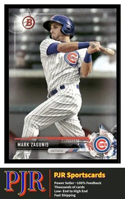 2017 Bowman #BP131 Mark Zagunis Chicago Cubs ProspectsEXTRA 35% OFF 4+ - Image 1 of 2