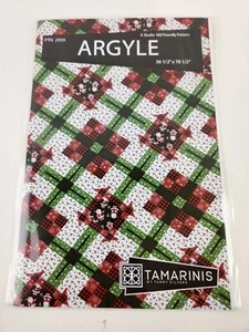 Patrón de edredón Argyle Tammy Platas Tamarinis Piecing Confiado Amigable para principiantes - Imagen 1 de 2