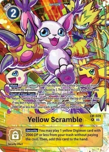 Yellow Scramble Alternate Art Foil - LM-029 NM - Digimon TCG - Picture 1 of 1
