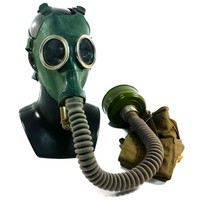 Soviet Military Gas mask GP-4 with hose respiratory NATO modern filter SMALL