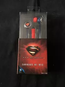 DC Man Of Steel Ear Buds With Mic SIB - Zdjęcie 1 z 2
