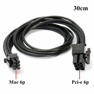 18AWG Mini 6-Pin to PCI-E 6PIN Graphics Video Card Power Cable Cord For Mac Pro - Picture 1 of 4