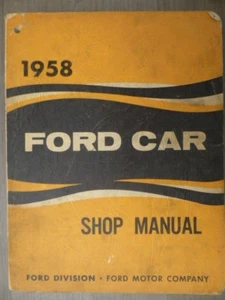 1958 Ford Car Shop Manual - Picture 1 of 12