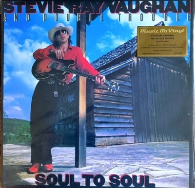 STEVIE RAY VAUGHAN  SOUL TO SOUL - 180-GRAM "RED" VINYL LP " NEW, SEALED " - Image 1 of 2