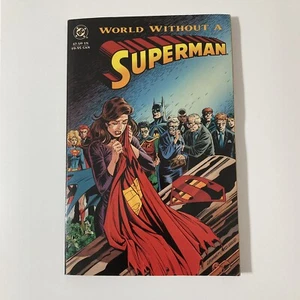 Cómic de novela gráfica de bolsillo World Without A Superman DC Grummet 1993 - Imagen 1 de 4