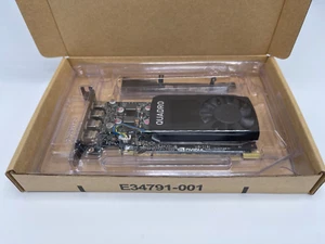 DELL Quadro P1000 4xMiniDP 4GB PCIe Video Graphics Card Both Brackets - Picture 1 of 3