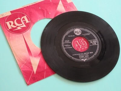 DUANE EDDY - (DANCE WITH THE) GUITAR MAN / STRETCHIN OUT 7" VINYL SINGLE 1962 - Image 1 of 4