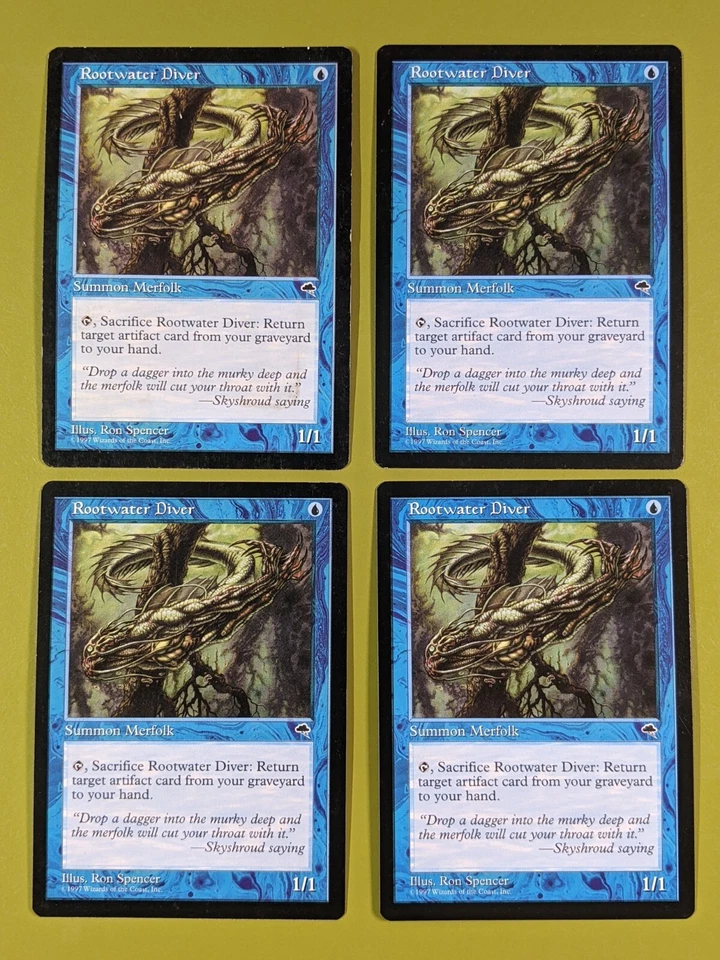 Rootwater Diver x4 Tempest 4x Playset Magic the Gathering MTG - Image 1 of 1